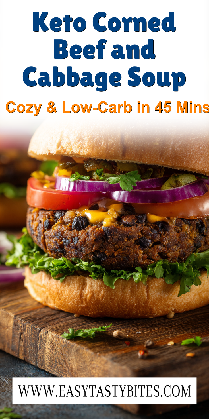 Keto Corned Beef and Cabbage Soup served warm with cozy spices