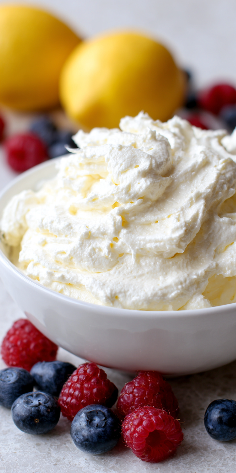 Keto Lemon Cheesecake Fluff served warm with cozy spices