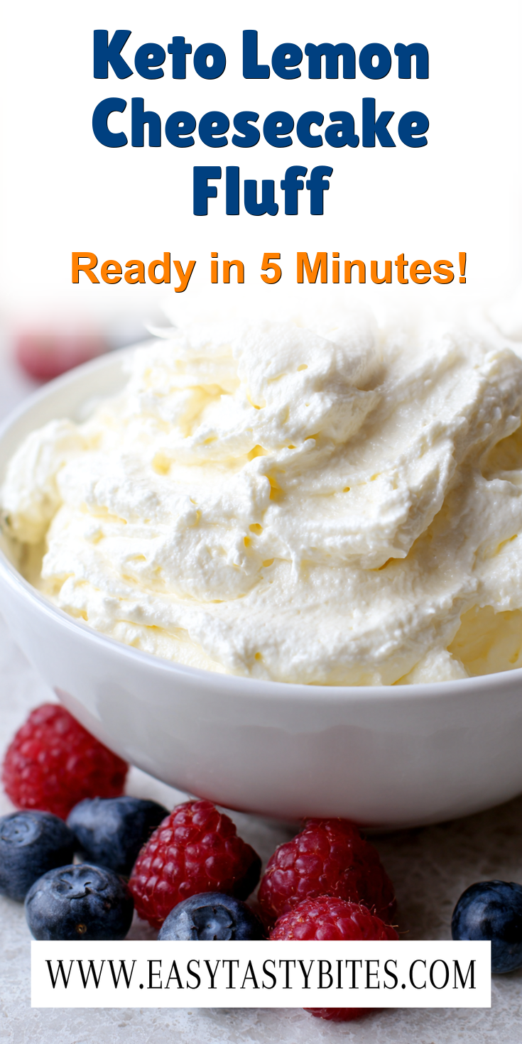 Keto Lemon Cheesecake Fluff served warm with cozy spices