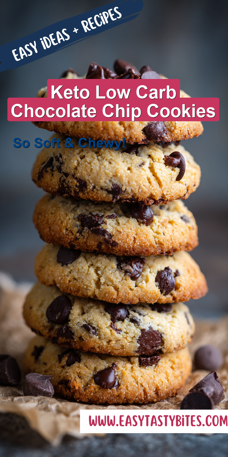 Keto Low Carb Chocolate Chip Cookies served warm with cozy spices