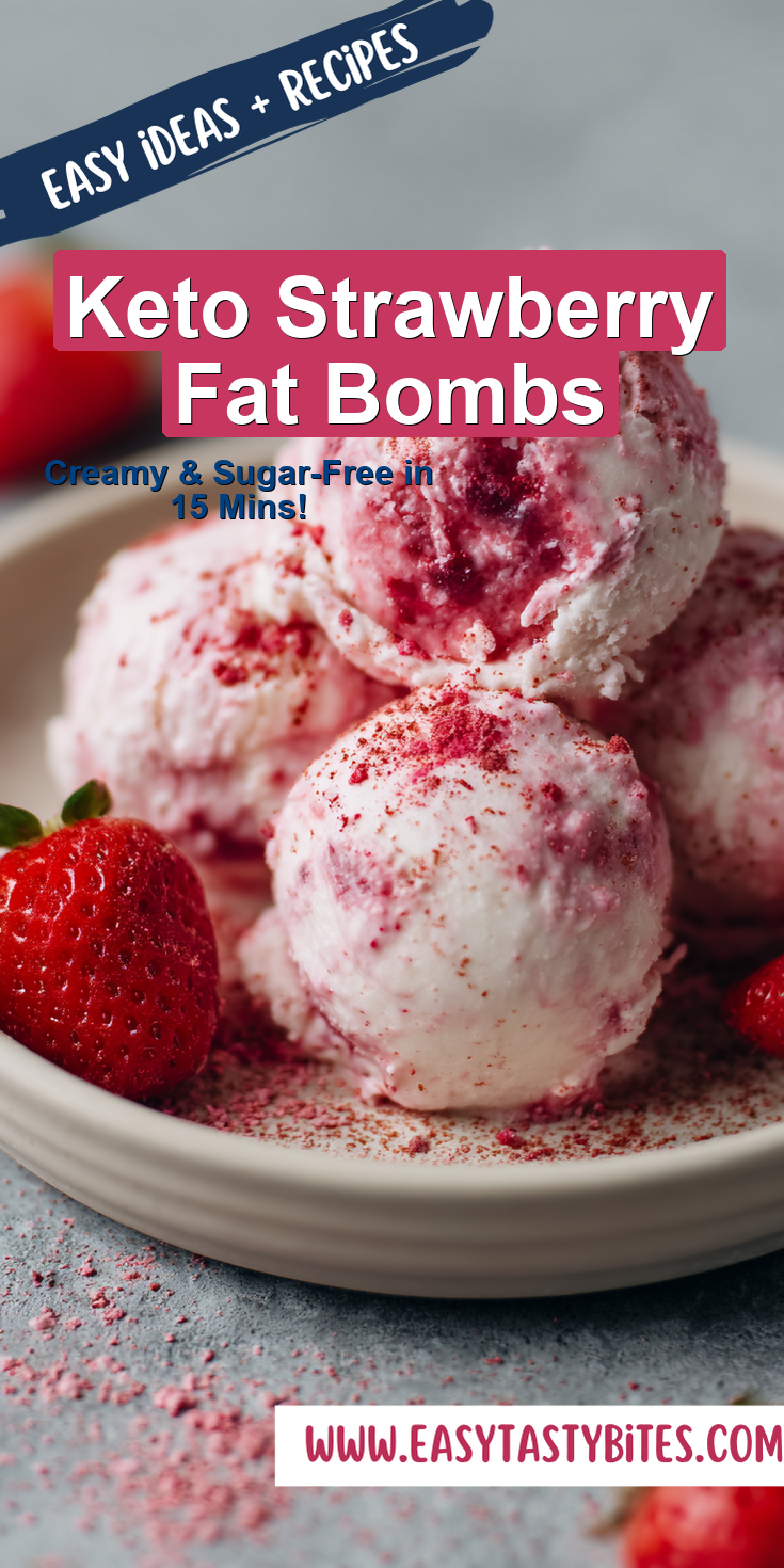 Keto Strawberry Fat Bombs served warm with cozy spices