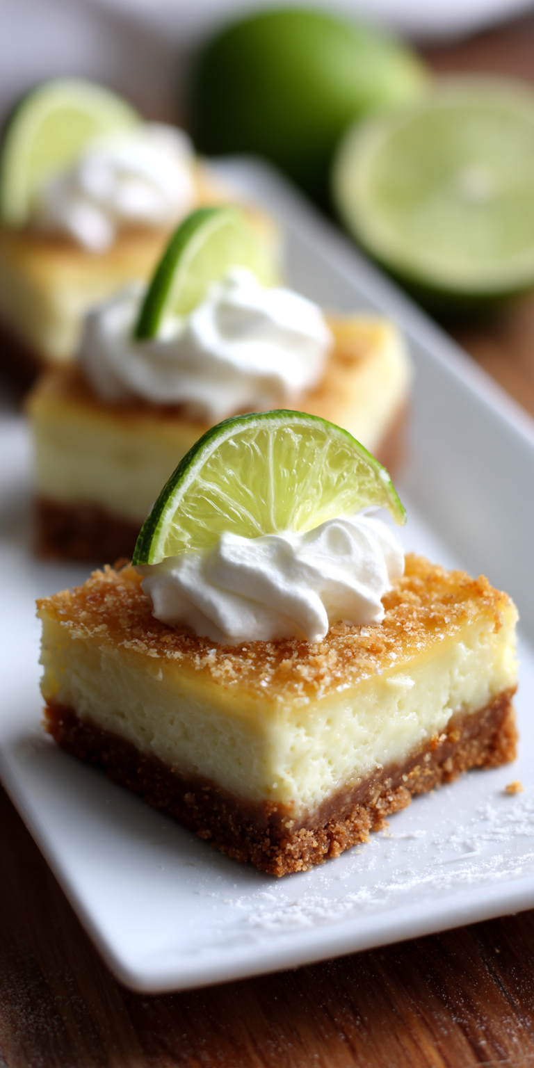 Key Lime Pie Bars Dessert served warm with cozy spices
