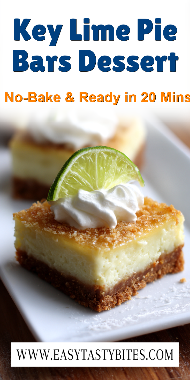 Key Lime Pie Bars Dessert served warm with cozy spices