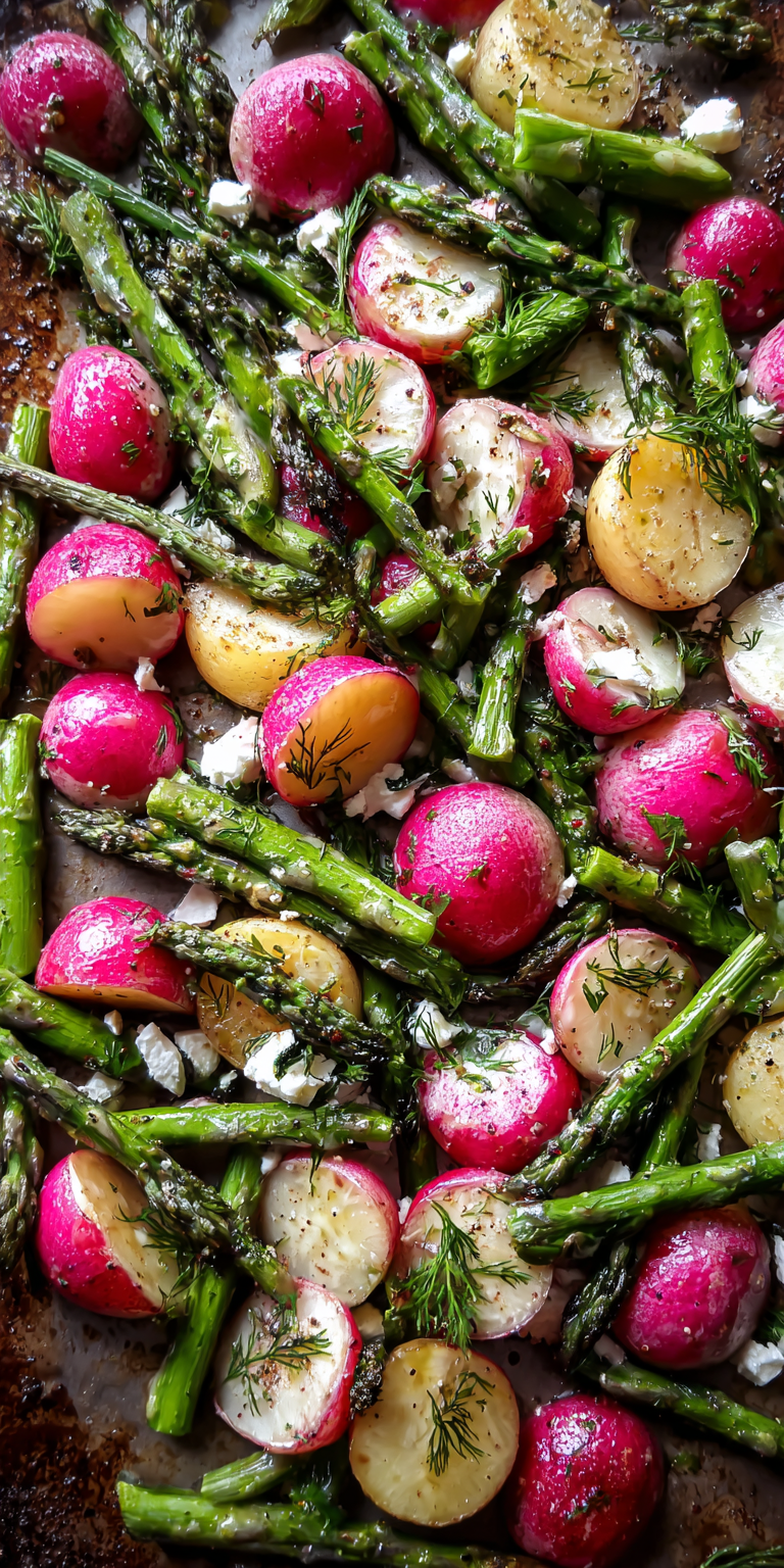 Lemon Herb Asparagus Cold Pasta Salad served warm with cozy spices