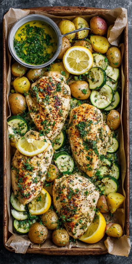 Lemon Herb Chicken Healthy Meal Prep served warm with cozy spices