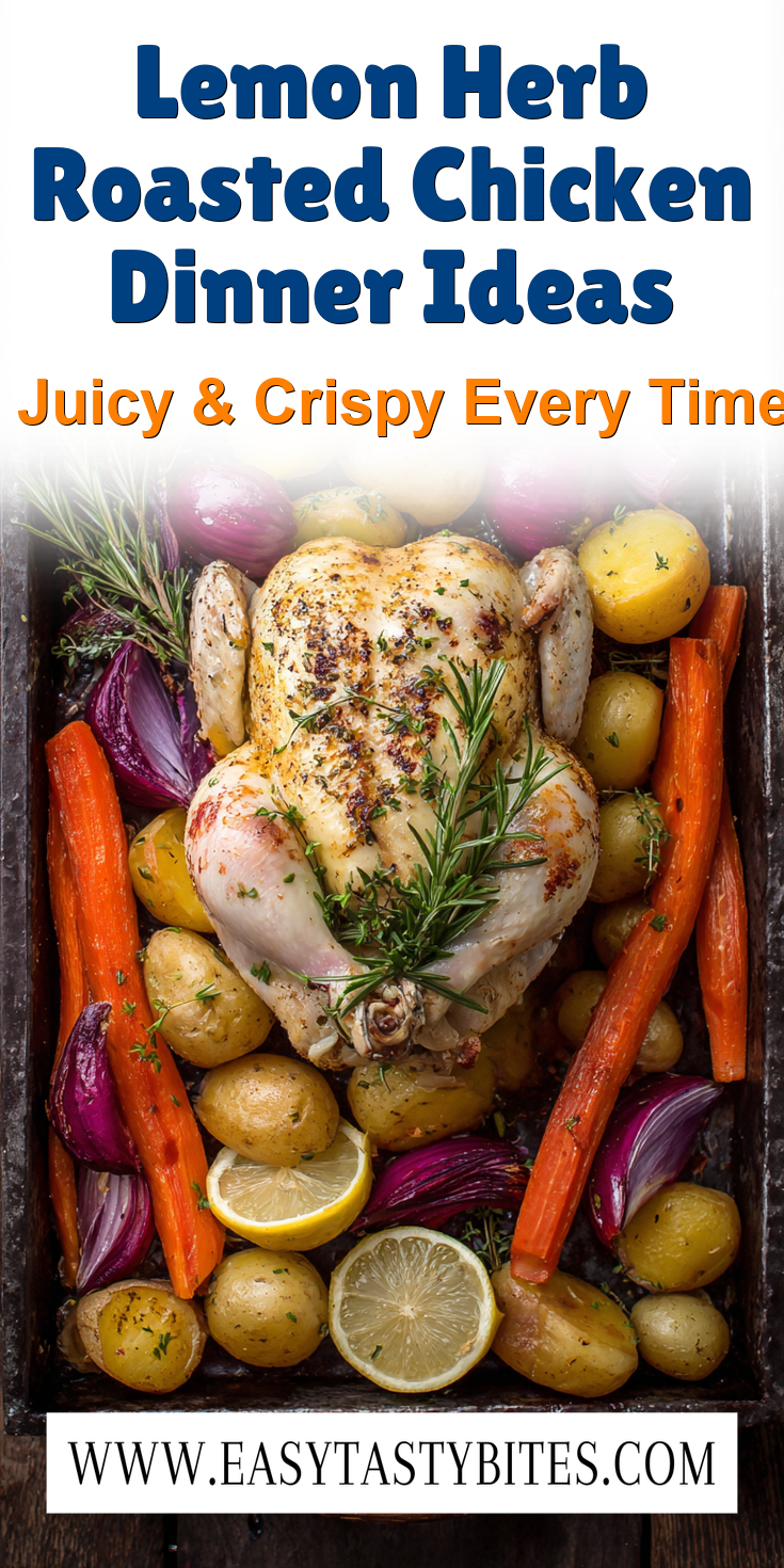 Lemon Herb Roasted Chicken Dinner Ideas served warm with cozy spices