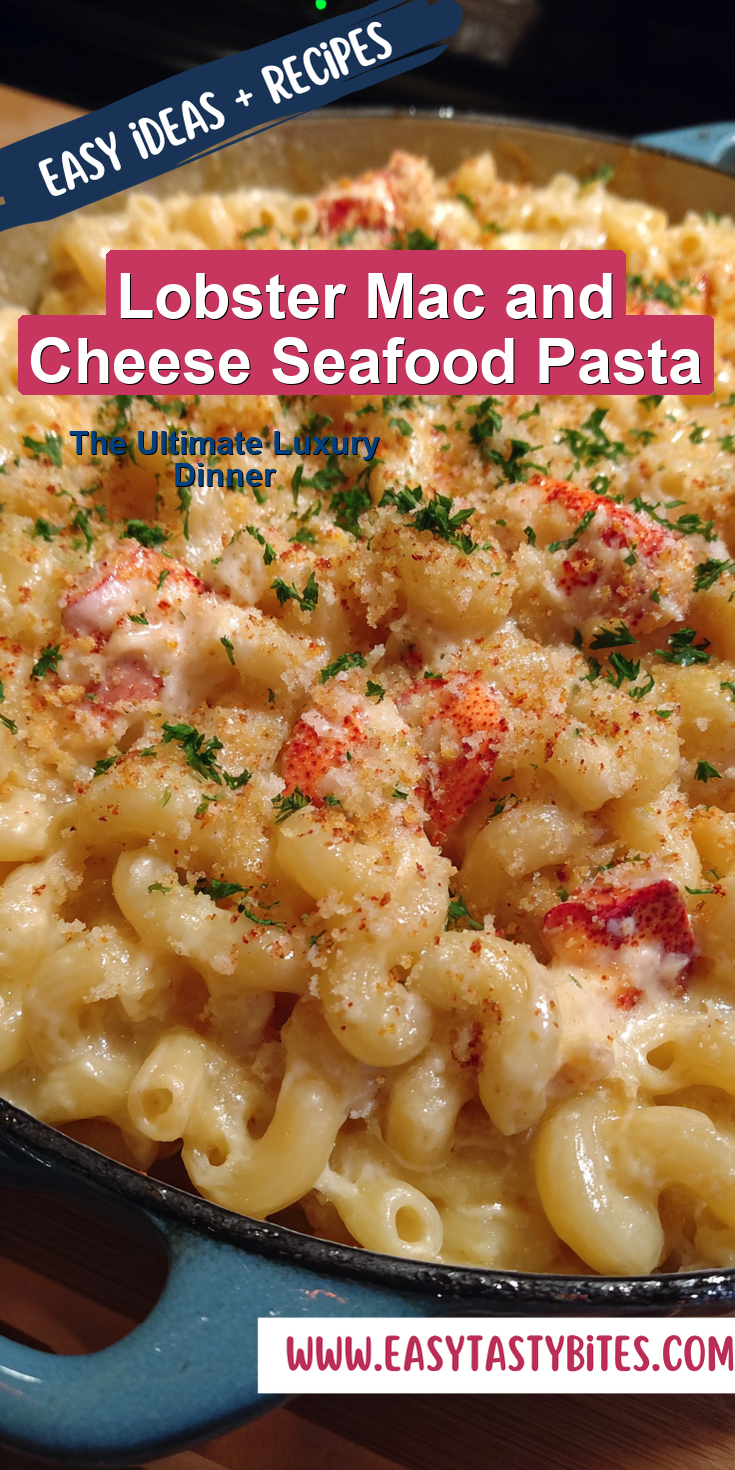 Lobster Mac and Cheese Seafood Pasta served warm with cozy spices