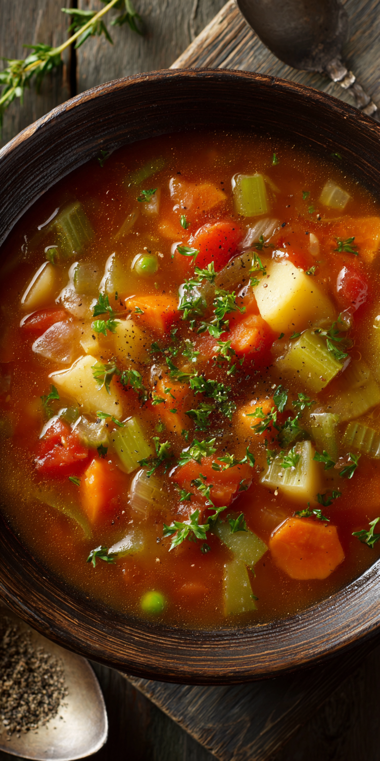 Longevity Soup served warm with cozy spices