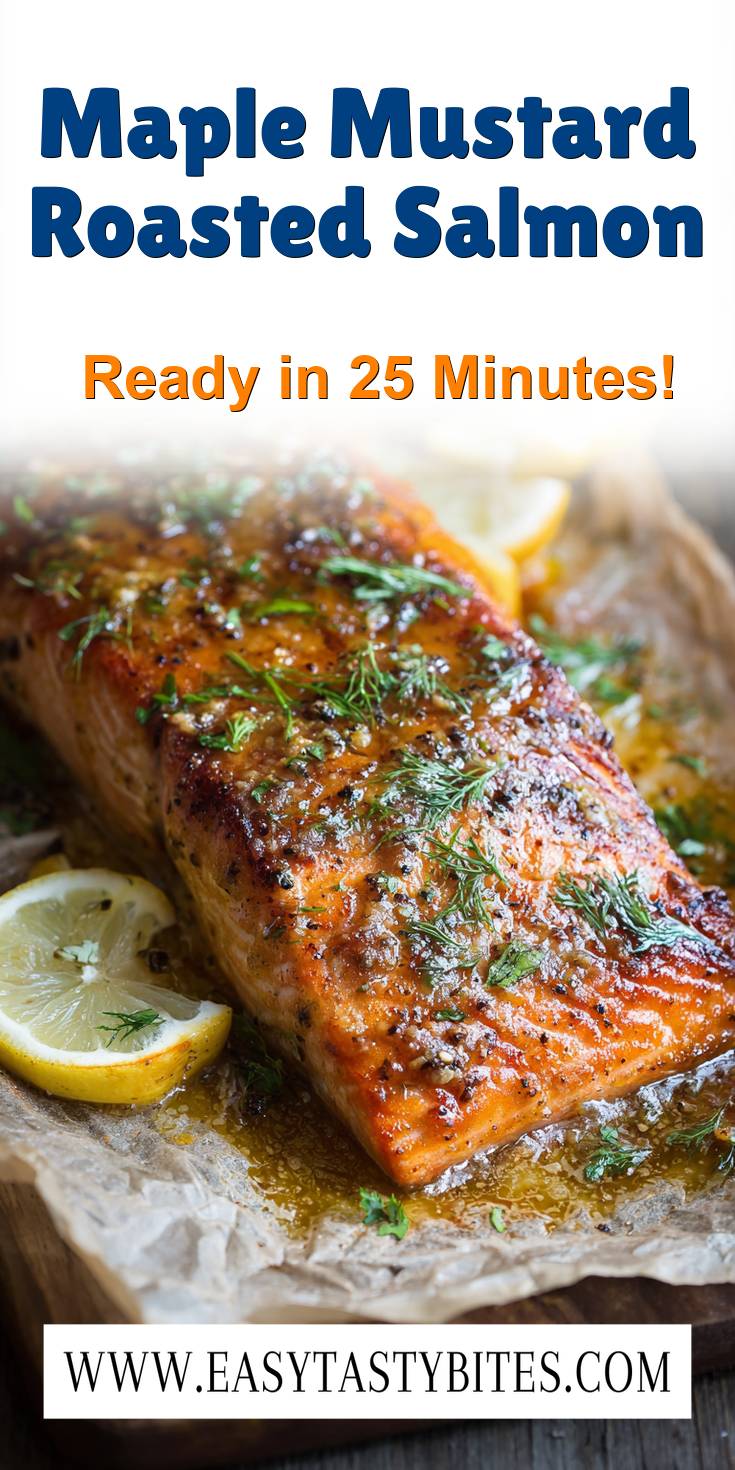 Maple Mustard Roasted Salmon served warm with cozy spices