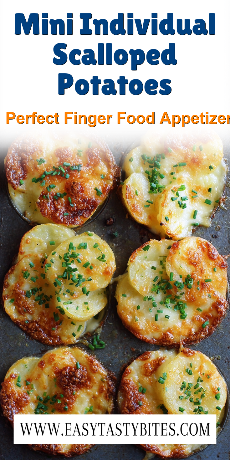 Mini Individual Scalloped Potatoes served warm with cozy spices