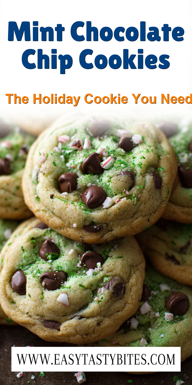 Mint Chocolate Chip Cookies served warm with cozy spices