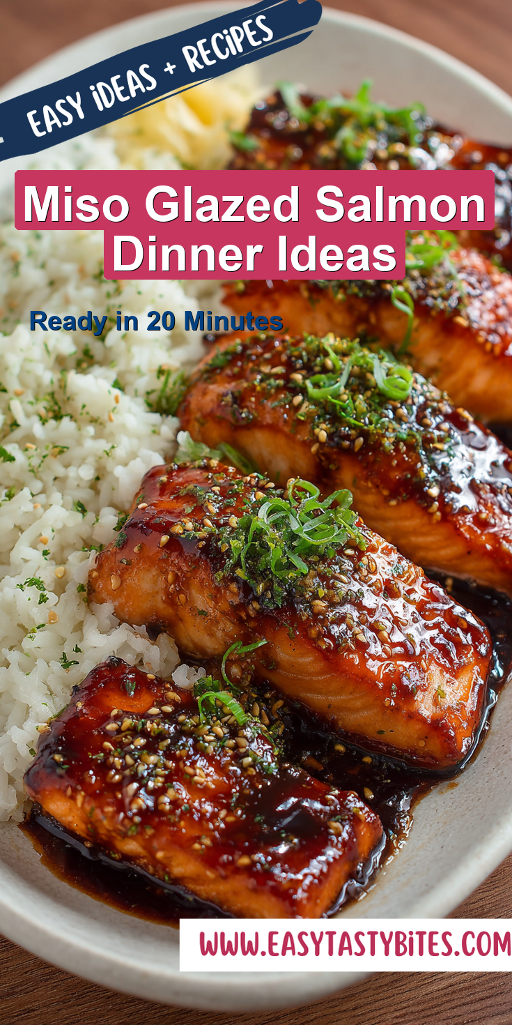 Miso Glazed Salmon Dinner Ideas served warm with cozy spices