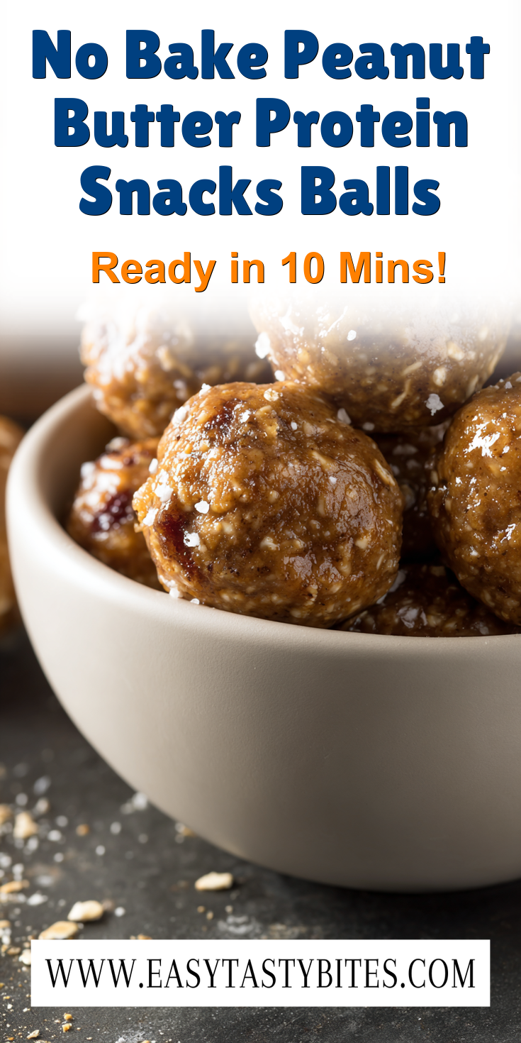 No Bake Peanut Butter Protein Snacks Balls served warm with cozy spices