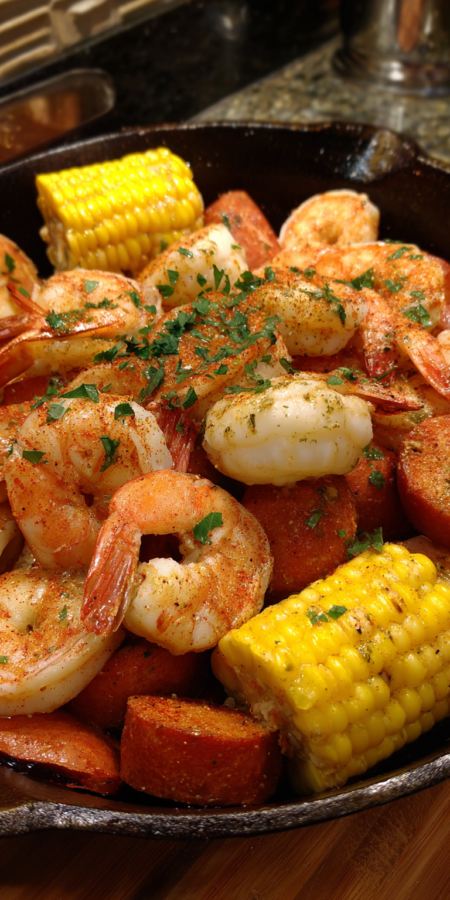 Old Bay Shrimp Seafood Boil Recipes served warm with cozy spices