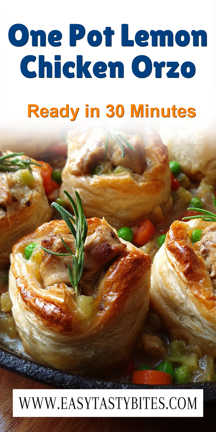 One Pot Lemon Chicken Orzo served warm with cozy spices