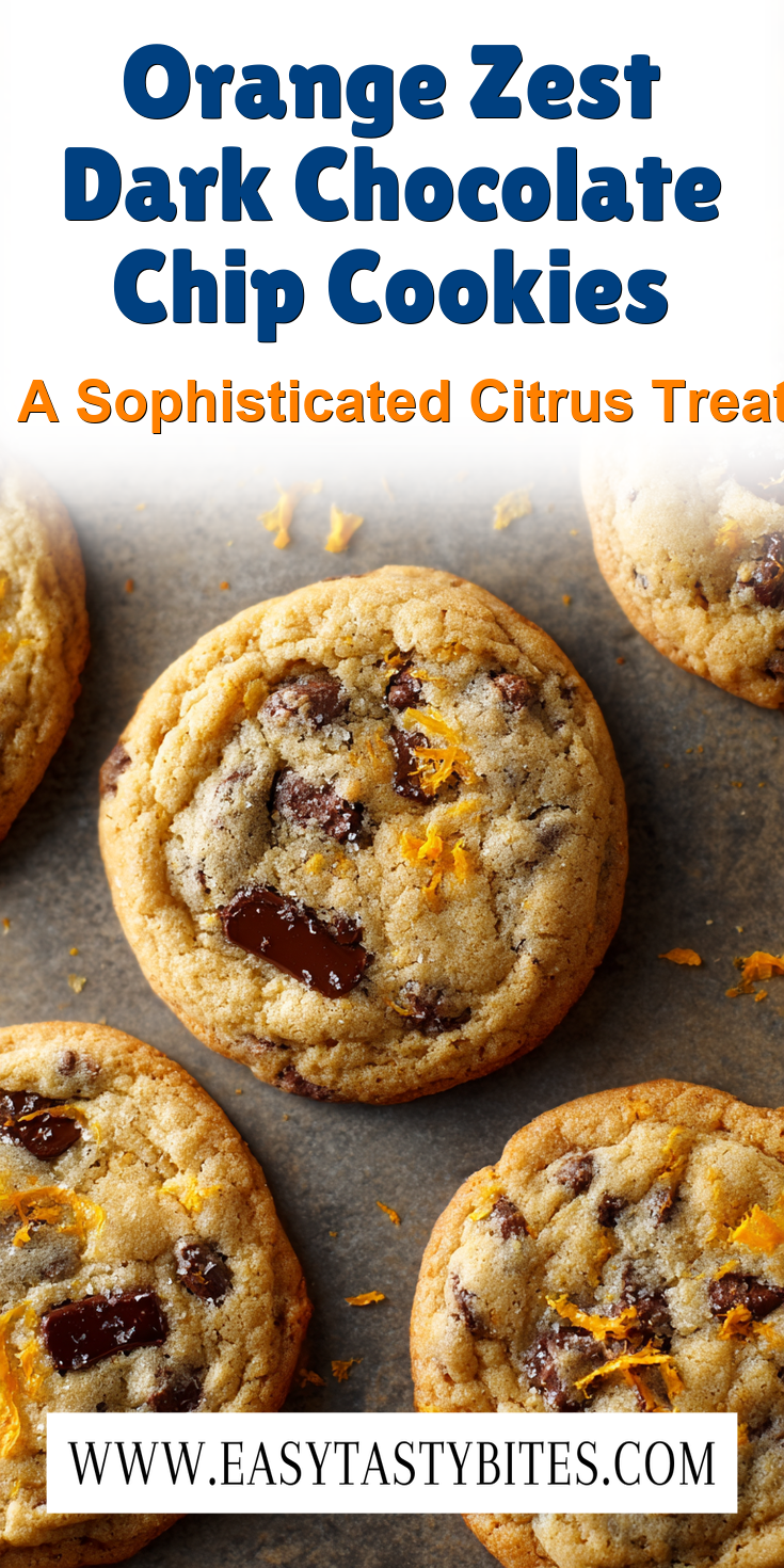 Orange Zest Dark Chocolate Chip Cookies served warm with cozy spices