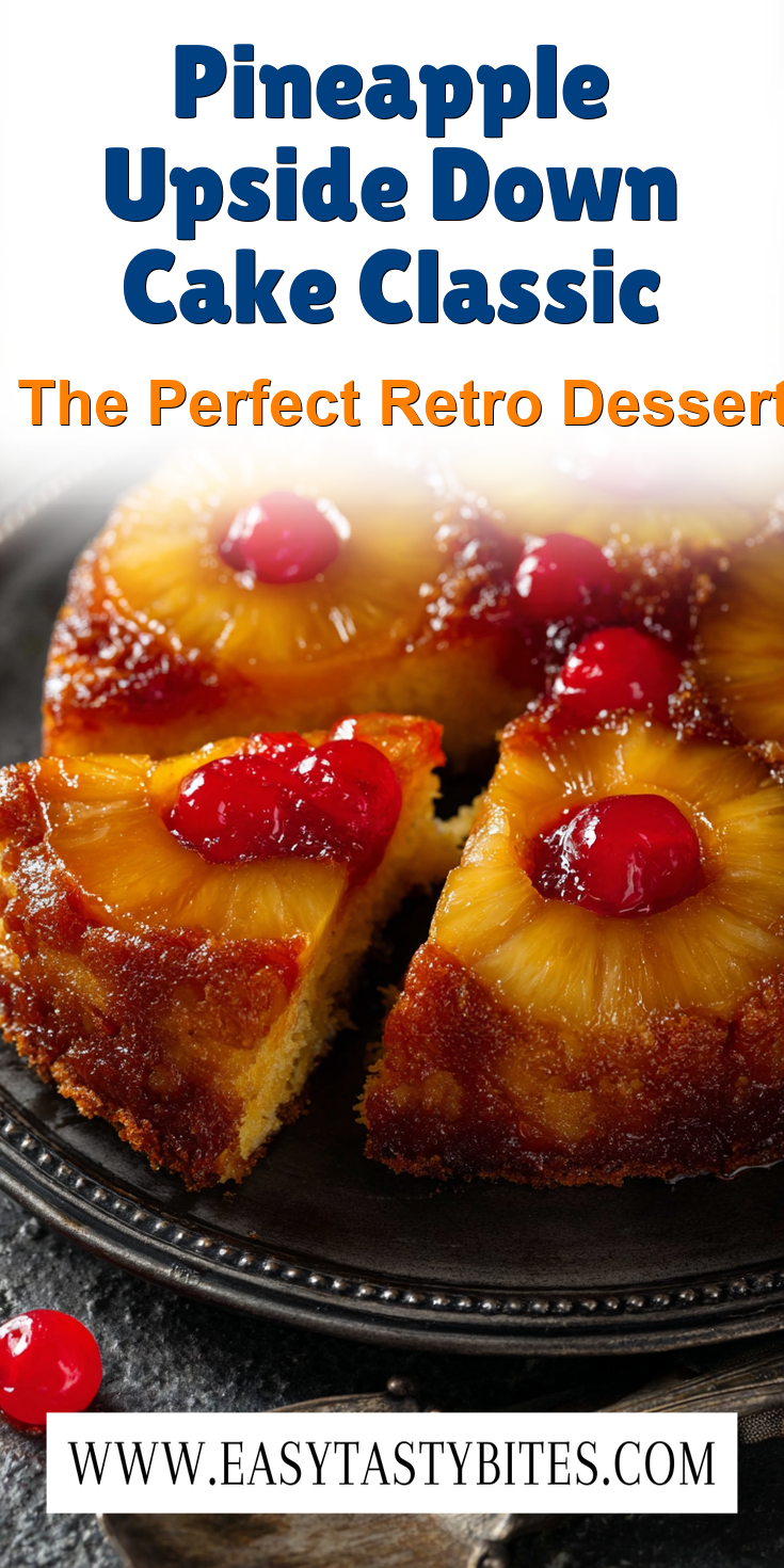 Pineapple Upside Down Cake Classic served warm with cozy spices