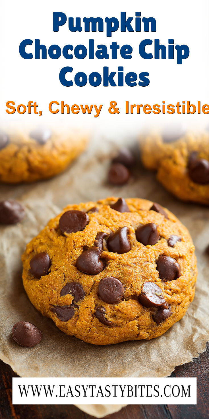 Pumpkin Chocolate Chip Cookies served warm with cozy spices
