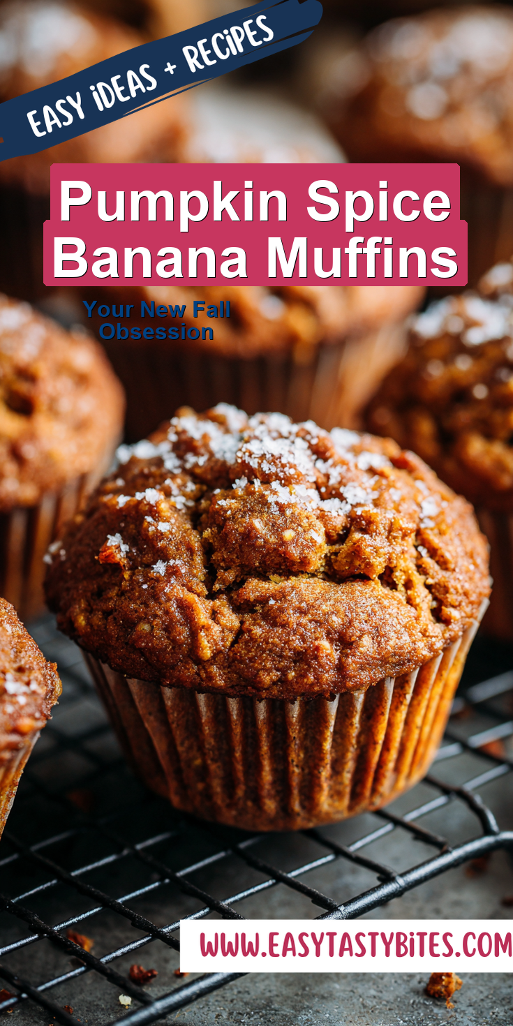 Pumpkin Spice Banana Muffins served warm with cozy spices