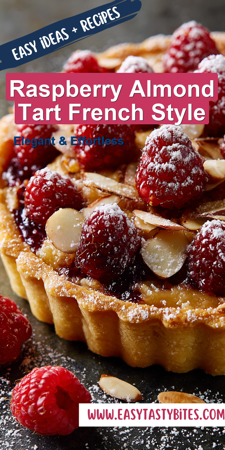 Raspberry Almond Tart French Style served warm with cozy spices