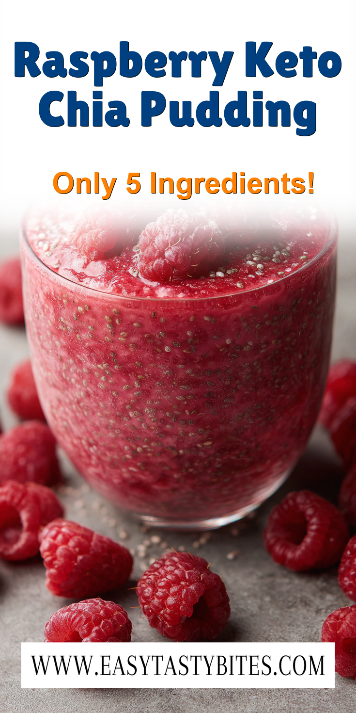 Raspberry Keto Chia Pudding served warm with cozy spices