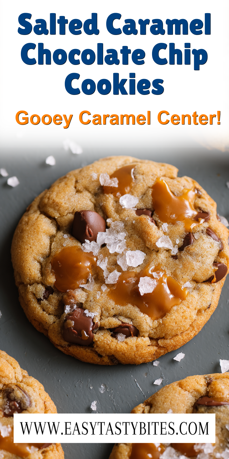 Salted Caramel Chocolate Chip Cookies served warm with cozy spices