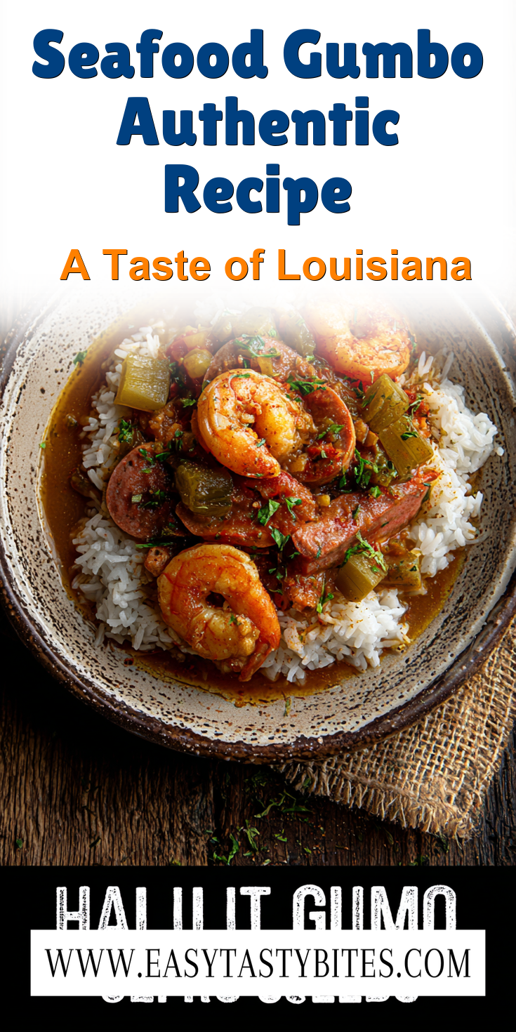 Seafood Gumbo Authentic Recipe served warm with cozy spices