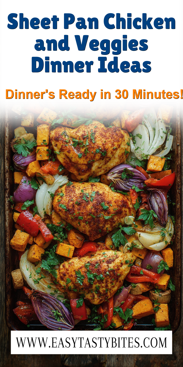 Sheet Pan Chicken and Veggies Dinner Ideas served warm with cozy spices
