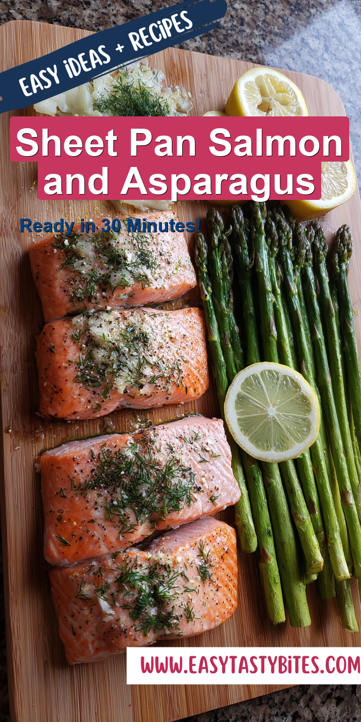Sheet Pan Salmon and Asparagus served warm with cozy spices