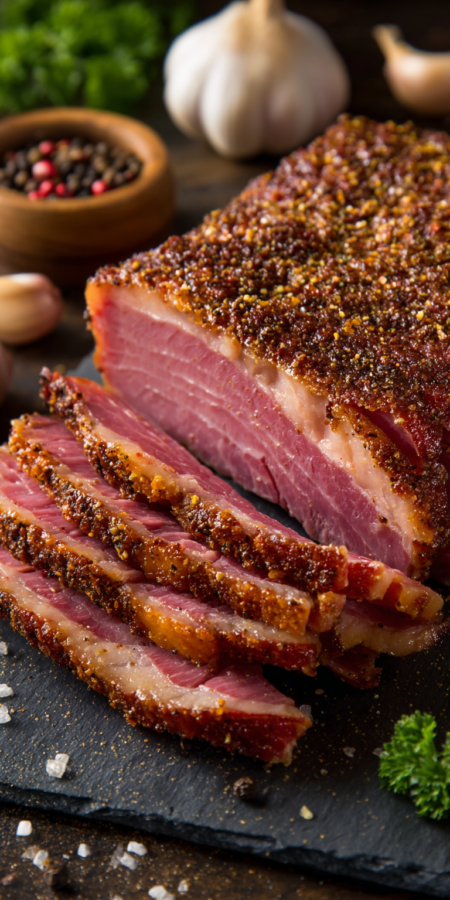 Smoked Corned Beef Brisket Recipe served warm with cozy spices