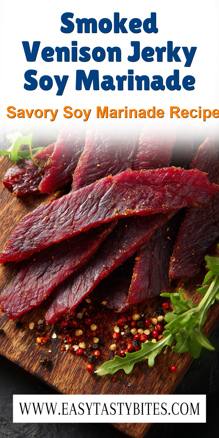 Smoked Venison Jerky Soy Marinade served warm with cozy spices
