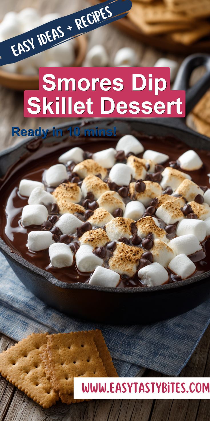 Smores Dip Skillet Dessert served warm with cozy spices