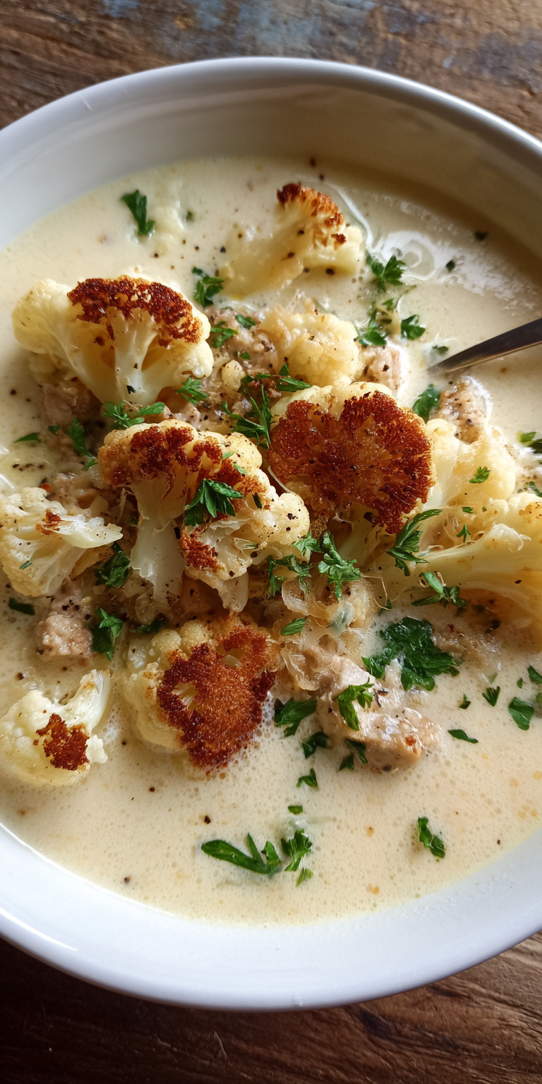 Soups With Cauliflower served warm with cozy spices