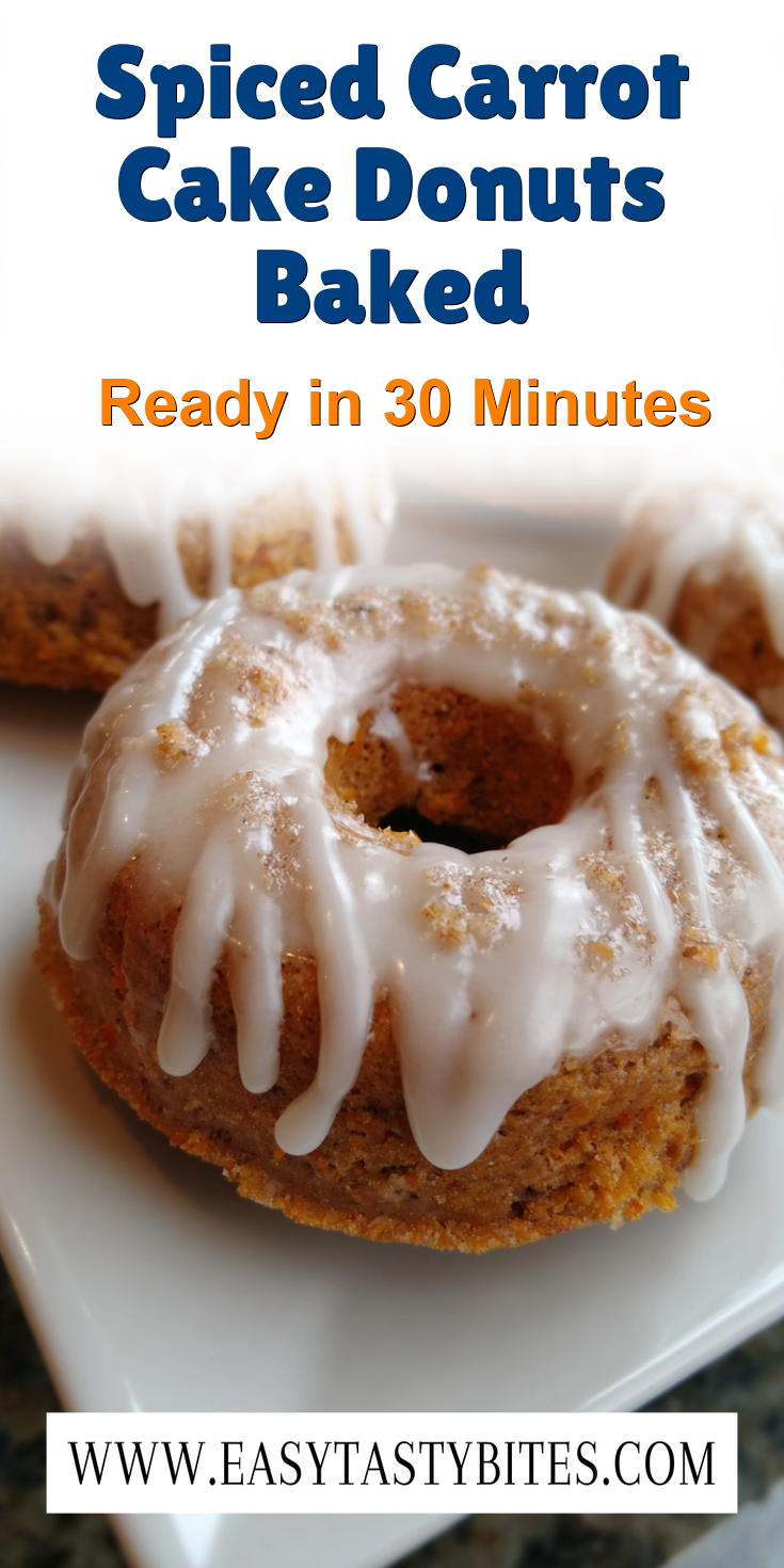 Spiced Carrot Cake Donuts Baked served warm with cozy spices