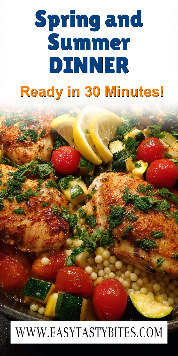 Spring and Summer DINNER served warm with cozy spices