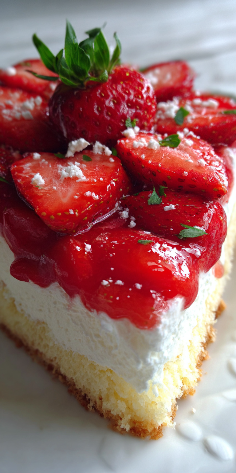 Strawberry Shortcake Lush Dessert served warm with cozy spices