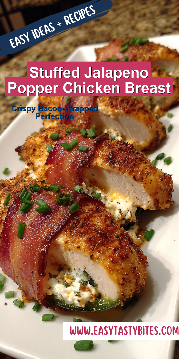 Stuffed Jalapeno Popper Chicken Breast served warm with cozy spices
