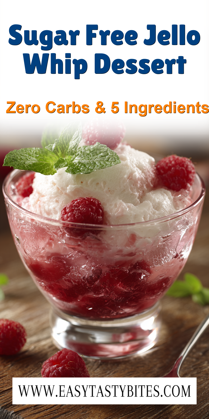 Sugar Free Jello Whip Dessert served warm with cozy spices