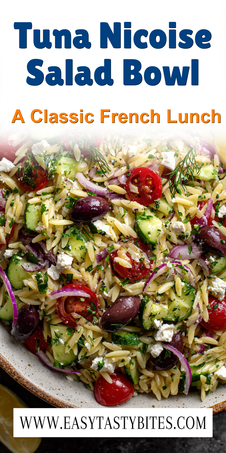 Tuna Nicoise Salad Bowl served warm with cozy spices