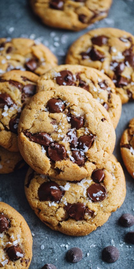Vegan Chocolate Chip Cookies served warm with cozy spices