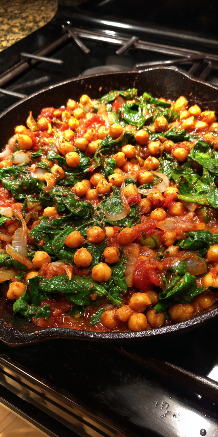 Vegetarian Chickpea Curry Easy Dinner Ideas served warm with cozy spices