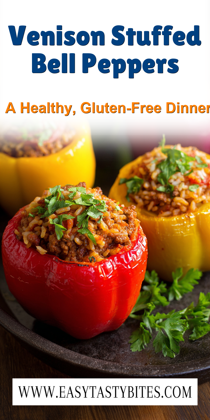 Venison Stuffed Bell Peppers served warm with cozy spices