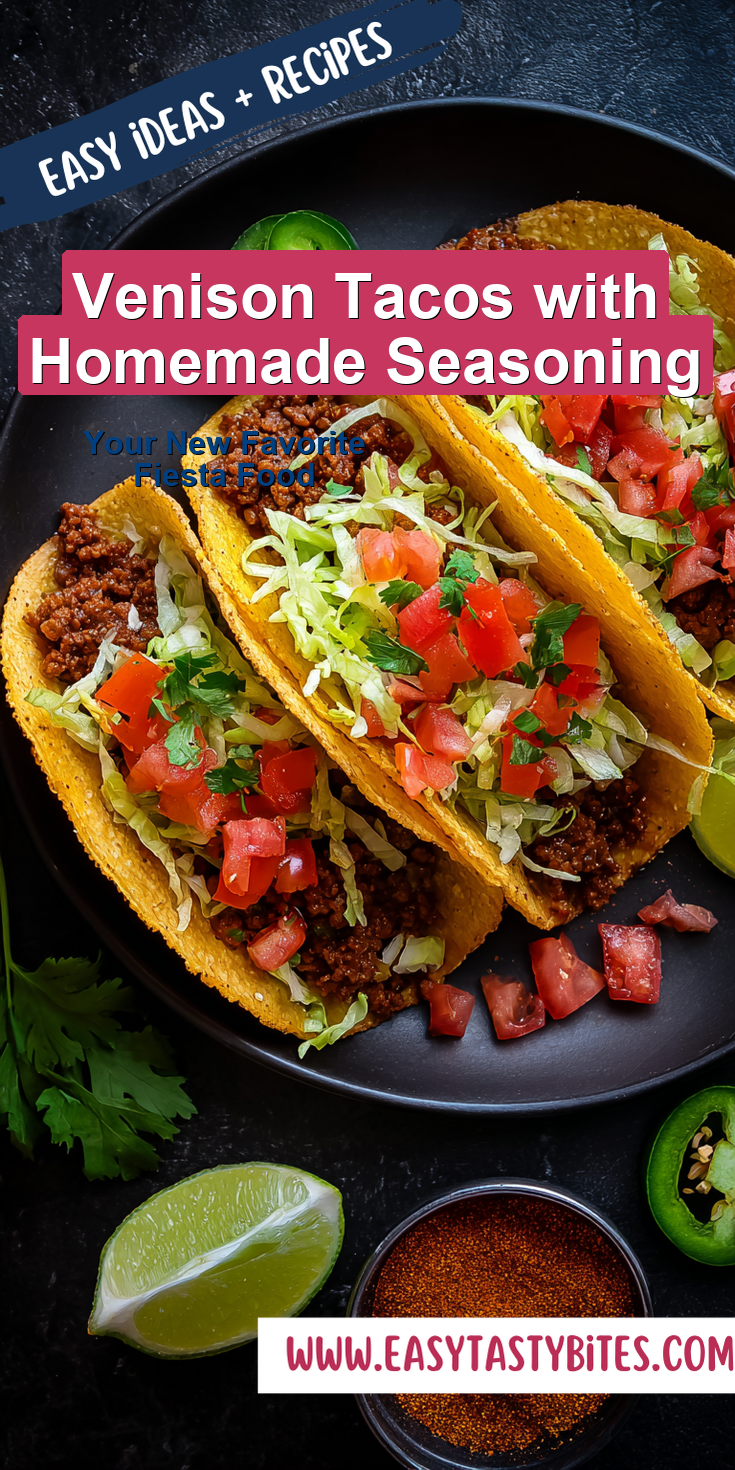 Venison Tacos with Homemade Seasoning served warm with cozy spices