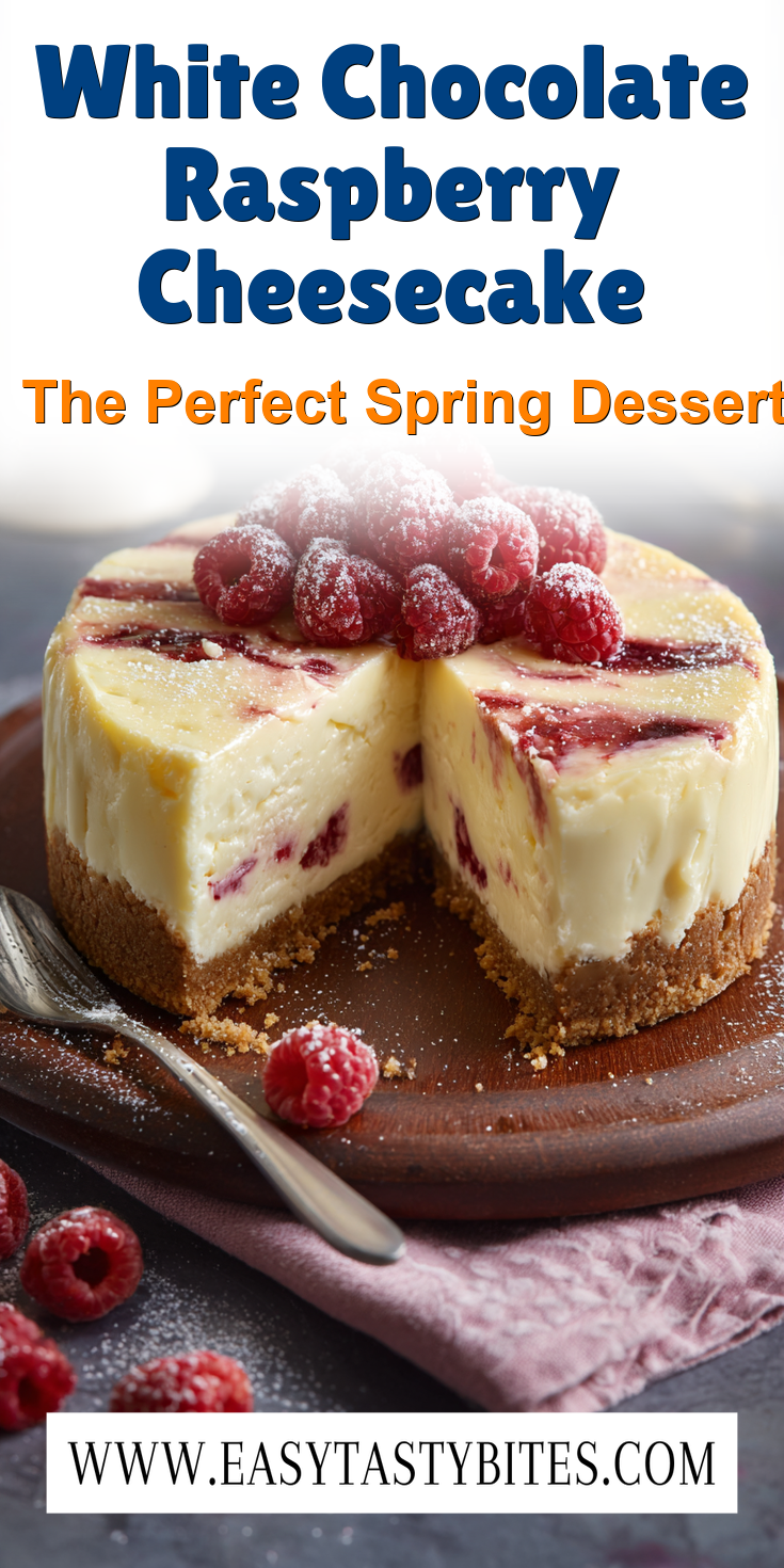 White Chocolate Raspberry Cheesecake served warm with cozy spices