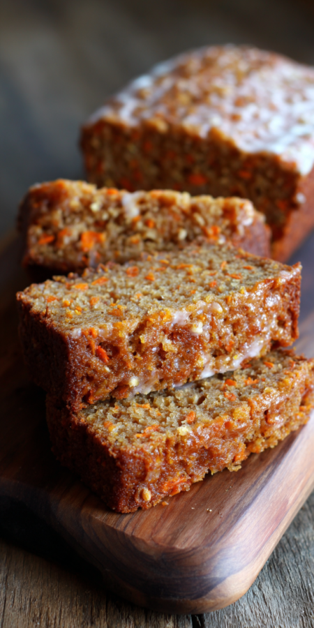 Whole Wheat Healthy Carrot Cake served warm with cozy spices