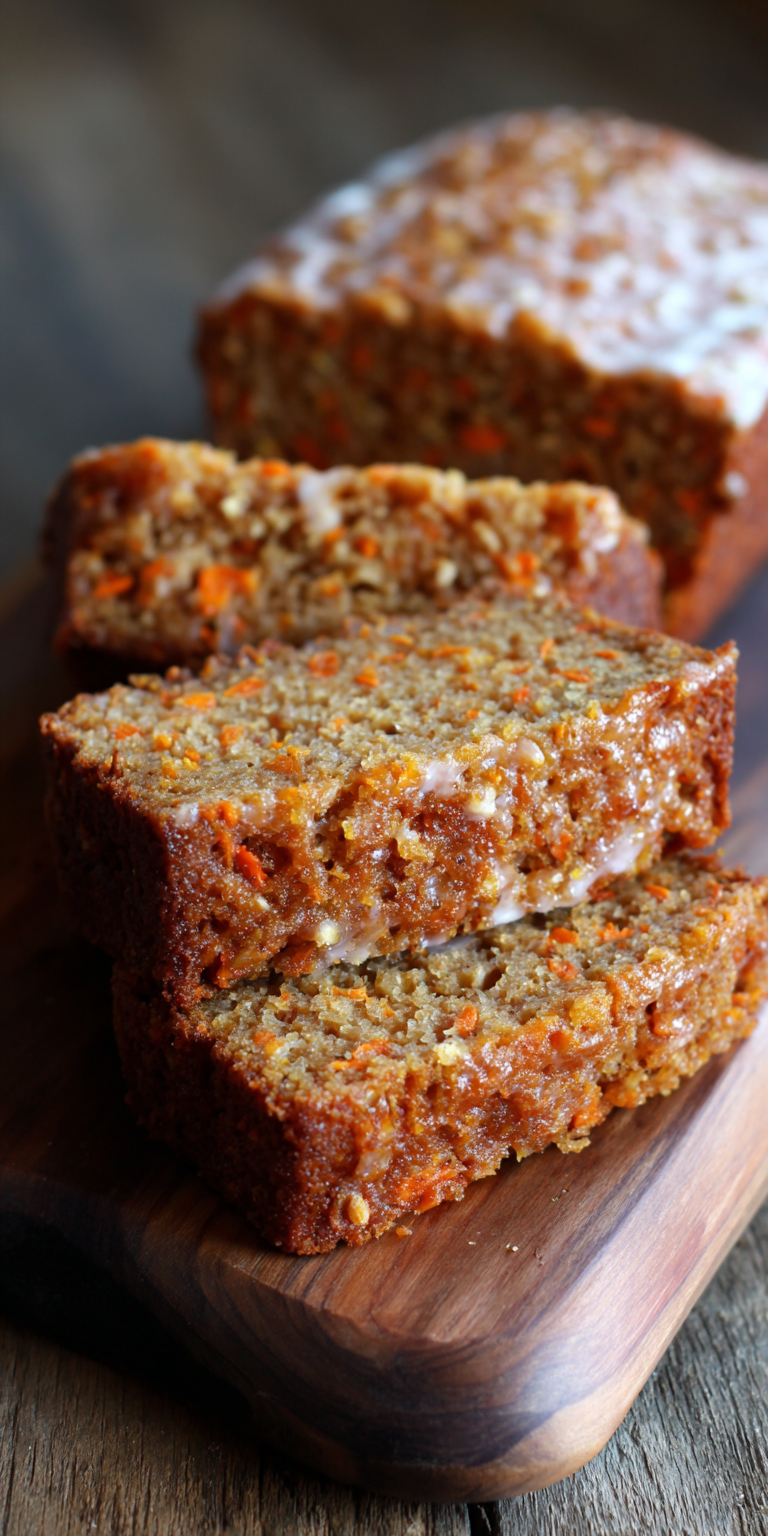 Whole Wheat Healthy Carrot Cake served warm with cozy spices
