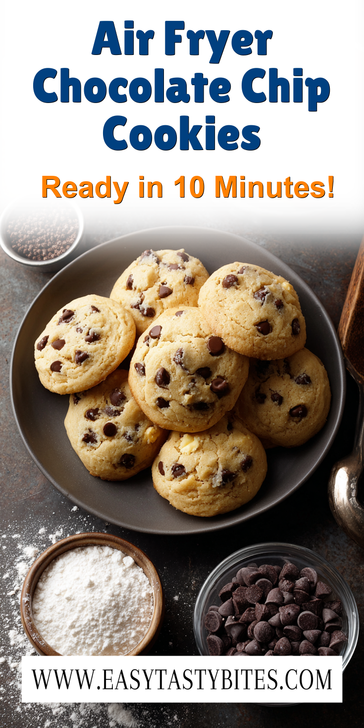 Air Fryer Chocolate Chip Cookies served warm with cozy spices