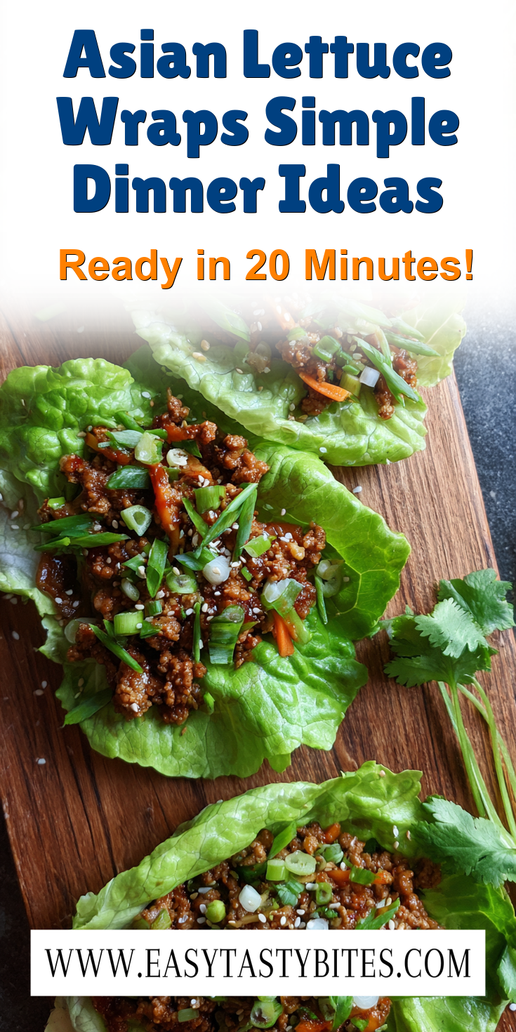 Asian Lettuce Wraps Simple Dinner Ideas served warm with cozy spices