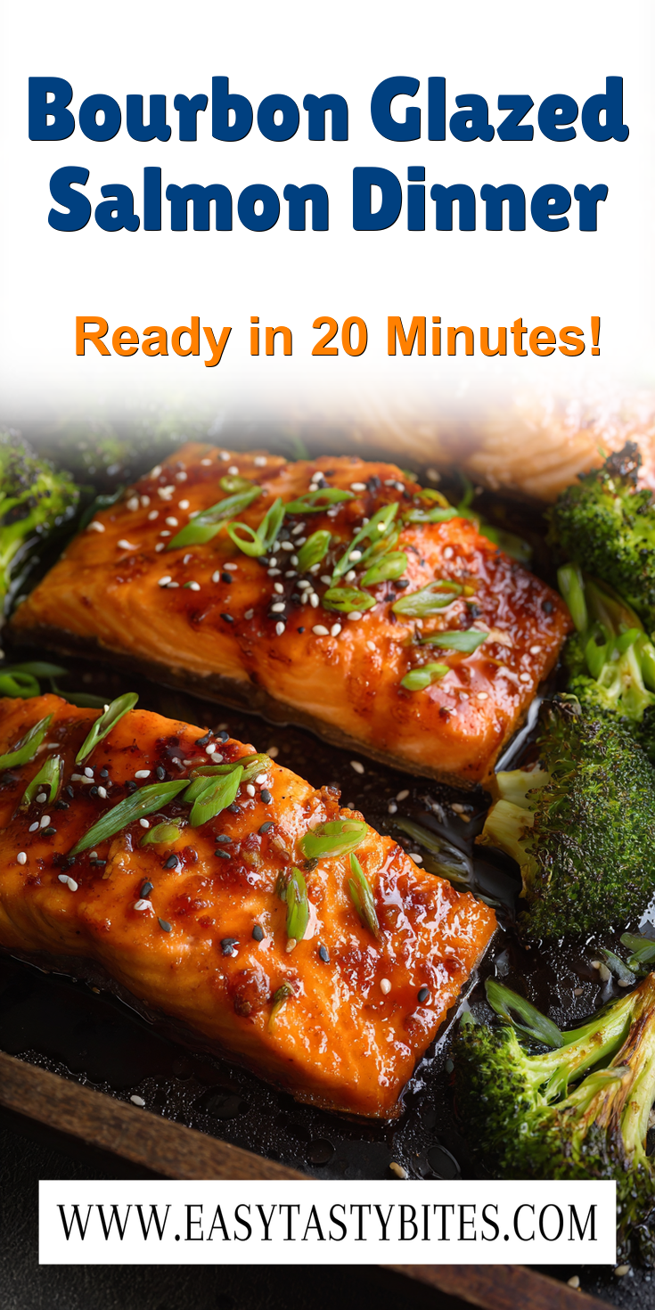 Bourbon Glazed Salmon Dinner served warm with cozy spices