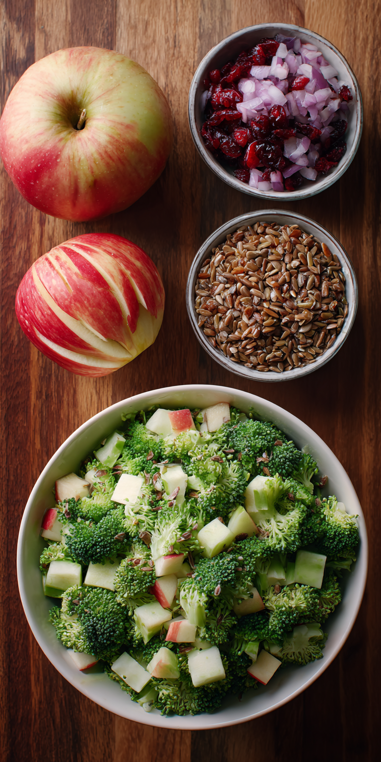 Broccoli Apple Salad Easy Salads served warm with cozy spices